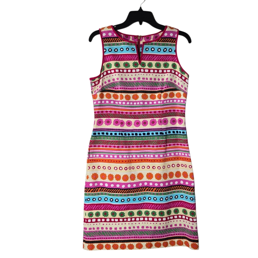 Talbots Multicolor Patterned Textured Sleeveless … - image 2